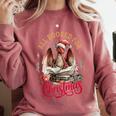 All Booked For Christmas Dragon Comfort Colors Sweatshirt Orchid