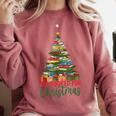 All Booked For Christmas Reading Books Librarian Holiday Comfort Colors Sweatshirt Orchid All Booked For Christmas Reading Books Librarian Holiday Comfort Colors Sweatshirt Orchid