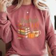 All Booked For Fall Books Coffee Fall Leaves Pumpkins Autumn Comfort Colors Sweatshirt Orchid All Booked For Fall Books Coffee Fall Leaves Pumpkins Autumn Comfort Colors Sweatshirt Orchid