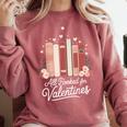All Booked For Valentines Book Lovers Hearts Comfort Colors Sweatshirt Orchid All Booked For Valentines Book Lovers Hearts Comfort Colors Sweatshirt Orchid