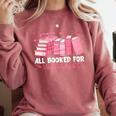 All Booked For Valentines Couple Bookworms Valentine’s Day Comfort Colors Sweatshirt Orchid All Booked For Valentines Couple Bookworms Valentine’s Day Comfort Colors Sweatshirt Orchid