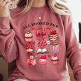 All Booked For Valentine's Day Book Lover Bookworm Bookish Comfort Colors Sweatshirt Orchid All Booked For Valentine's Day Book Lover Bookworm Bookish Comfort Colors Sweatshirt Orchid