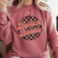 Bookish Baddie Retro Aesthetic Typography Comfort Colors Sweatshirt Orchid Bookish Baddie Retro Aesthetic Typography Comfort Colors Sweatshirt Orchid