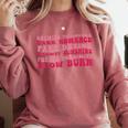 Bookish Romance Tropes Book Club Reader Spicy Book Lover Comfort Colors Sweatshirt Orchid
