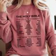 The Books Of The Bible Old And New Testament Complete List Comfort Colors Sweatshirt Orchid The Books Of The Bible Old And New Testament Complete List Comfort Colors Sweatshirt Orchid
