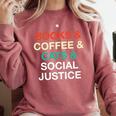 Books Coffee Cats Social Justice Comfort Colors Sweatshirt Orchid Books Coffee Cats Social Justice Comfort Colors Sweatshirt Orchid