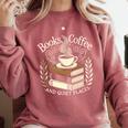 Books Coffee And Quiet Places Literature Comfort Colors Sweatshirt Orchid Books Coffee And Quiet Places Literature Comfort Colors Sweatshirt Orchid