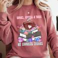 Books Coffee Yarn Lover My Favorite Things Comfort Colors Sweatshirt Orchid Books Coffee Yarn Lover My Favorite Things Comfort Colors Sweatshirt Orchid