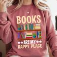 Books Are My Happy Place Comfort Colors Sweatshirt Orchid Books Are My Happy Place Comfort Colors Sweatshirt Orchid