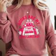 Books Are My Love Language Valentine Book Lover Comfort Colors Sweatshirt Orchid