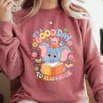 Books Lovers Kids Women Men It's A Good Day To Read A Book Comfort Colors Sweatshirt Orchid