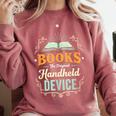 Books The Original Handheld Device Comfort Colors Sweatshirt Orchid