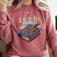 Books Rock Rock'n Roll Science Of Reading Teachers Guitar Comfort Colors Sweatshirt Orchid Books Rock Rock'n Roll Science Of Reading Teachers Guitar Comfort Colors Sweatshirt Orchid