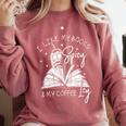 I Like My Books Spicy And My Coffee ICY Comfort Colors Sweatshirt Orchid I Like My Books Spicy And My Coffee ICY Comfort Colors Sweatshirt Orchid