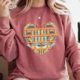 Bookshelf Heart Comfort Colors Sweatshirt Orchid Bookshelf Heart Comfort Colors Sweatshirt Orchid