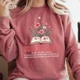 Booktrovert Book Lover Bookworm Reading Books Librarian Comfort Colors Sweatshirt Orchid
