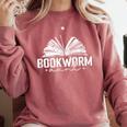 Bookworm Aunt Reading Lover Comfort Colors Sweatshirt Orchid