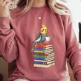 Bookworm Cockatiel Bird Reading Books Drinking Coffee Lover Comfort Colors Sweatshirt Orchid Bookworm Cockatiel Bird Reading Books Drinking Coffee Lover Comfort Colors Sweatshirt Orchid