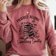 Bookworm Smutt Probably Reading Something Smutty Reader Comfort Colors Sweatshirt Orchid Bookworm Smutt Probably Reading Something Smutty Reader Comfort Colors Sweatshirt Orchid