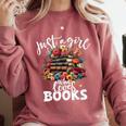 Bookworm For Women Just A Girl Who Loves Books Comfort Colors Sweatshirt Orchid Bookworm For Women Just A Girl Who Loves Books Comfort Colors Sweatshirt Orchid