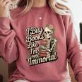 I Buy Books Like I'm Immortal Reader Meme Graphic Comfort Colors Sweatshirt Orchid I Buy Books Like I'm Immortal Reader Meme Graphic Comfort Colors Sweatshirt Orchid