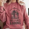 Cats Plants And Books Shirt Plant Lover Gardening Comfort Colors Sweatshirt Orchid Cats Plants And Books Shirt Plant Lover Gardening Comfort Colors Sweatshirt Orchid
