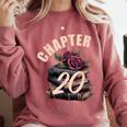 Chapter 20 20th Birthday Women Book Lovers Its My Birthday Comfort Colors Sweatshirt Orchid