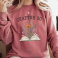 Chapter 30 Book Lovers & Readers 30th Birthday Wildflowers Comfort Colors Sweatshirt Orchid Chapter 30 Book Lovers & Readers 30th Birthday Wildflowers Comfort Colors Sweatshirt Orchid