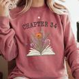 Chapter 34 Book Lovers & Readers 34th Birthday Wildflowers Premium Tri-Blend Comfort Colors Sweatshirt Orchid Chapter 34 Book Lovers & Readers 34th Birthday Wildflowers Premium Tri-Blend Comfort Colors Sweatshirt Orchid