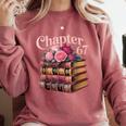 Chapter 67 Floral Book Stack Comfort Colors Sweatshirt Orchid Chapter 67 Floral Book Stack Comfort Colors Sweatshirt Orchid