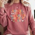 CHASING THAT SCHOLASTIC BOOK FAIR HIGH Comfort Colors Sweatshirt Orchid