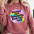 Chasing That Scholastic Book Fair High Book Lovers Comfort Colors Sweatshirt Orchid Chasing That Scholastic Book Fair High Book Lovers Comfort Colors Sweatshirt Orchid
