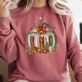 Christmas Book Pumpkin Reading Holiday Lovers Teacher Comfort Colors Sweatshirt Orchid Christmas Book Pumpkin Reading Holiday Lovers Teacher Comfort Colors Sweatshirt Orchid