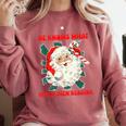 Christmas Bookish He Knows What You'Ve Been Reading Women Comfort Colors Sweatshirt Orchid