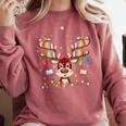 Christmas Librarian Reindeer Matching Book Lover Comfort Colors Sweatshirt Orchid Christmas Librarian Reindeer Matching Book Lover Comfort Colors Sweatshirt Orchid