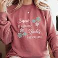 Christmas Shirts Snow Is Falling Books Are Calling Men Women Comfort Colors Sweatshirt Orchid Christmas Shirts Snow Is Falling Books Are Calling Men Women Comfort Colors Sweatshirt Orchid