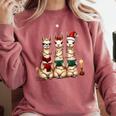Christmas Three Llamas Reading Reading Books Llama Lover Comfort Colors Sweatshirt Orchid Christmas Three Llamas Reading Reading Books Llama Lover Comfort Colors Sweatshirt Orchid