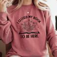I Closed My Book To Be Here Book Lover Floral Reading Woman Comfort Colors Sweatshirt Orchid I Closed My Book To Be Here Book Lover Floral Reading Woman Comfort Colors Sweatshirt Orchid