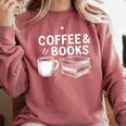 Coffee & Books Comfort Colors Sweatshirt Orchid Coffee & Books Comfort Colors Sweatshirt Orchid