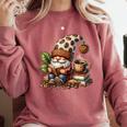 Coffee And Book Reading Accessories For Book Lovers Gnome Comfort Colors Sweatshirt Orchid Coffee And Book Reading Accessories For Book Lovers Gnome Comfort Colors Sweatshirt Orchid