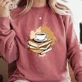Coffee And Books Adult Books Lover Reading Comfort Colors Sweatshirt Orchid Coffee And Books Adult Books Lover Reading Comfort Colors Sweatshirt Orchid