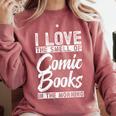 Comic Book Comfort Colors Sweatshirt Orchid