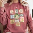 Coquette Boys Of Tommen Books Stamp Tommen College Tees Comfort Colors Sweatshirt Orchid