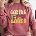 Crochet Coffee Reading Books Crocheter Crocheting Comfort Colors Sweatshirt Orchid Crochet Coffee Reading Books Crocheter Crocheting Comfort Colors Sweatshirt Orchid