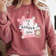 Cute Bookish Kindle Girlie Nerdy Read Book Lover Girl Women Comfort Colors Sweatshirt Orchid Cute Bookish Kindle Girlie Nerdy Read Book Lover Girl Women Comfort Colors Sweatshirt Orchid
