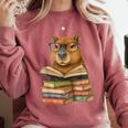 Cute Capybara Reading Books Animal Capybara Bookworms Comfort Colors Sweatshirt Orchid Cute Capybara Reading Books Animal Capybara Bookworms Comfort Colors Sweatshirt Orchid
