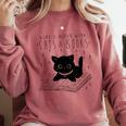 Cute Cats And Books Aesthetic Feline Reader Graphic Premium Tri-Blend Comfort Colors Sweatshirt Orchid Cute Cats And Books Aesthetic Feline Reader Graphic Premium Tri-Blend Comfort Colors Sweatshirt Orchid