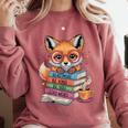 Cute Fox Read More Be Kind Stay Weird Reader Geek Book Lover Comfort Colors Sweatshirt Orchid Cute Fox Read More Be Kind Stay Weird Reader Geek Book Lover Comfort Colors Sweatshirt Orchid