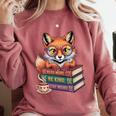 Cute Nerdy Fox Read Books Be Kind Stay Weird Book Club Premium Tri-Blend Comfort Colors Sweatshirt Orchid Cute Nerdy Fox Read Books Be Kind Stay Weird Book Club Premium Tri-Blend Comfort Colors Sweatshirt Orchid