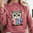 Cute Reading Owl Book Lover Teacher Librarian Bookworm Comfort Colors Sweatshirt Orchid Cute Reading Owl Book Lover Teacher Librarian Bookworm Comfort Colors Sweatshirt Orchid
